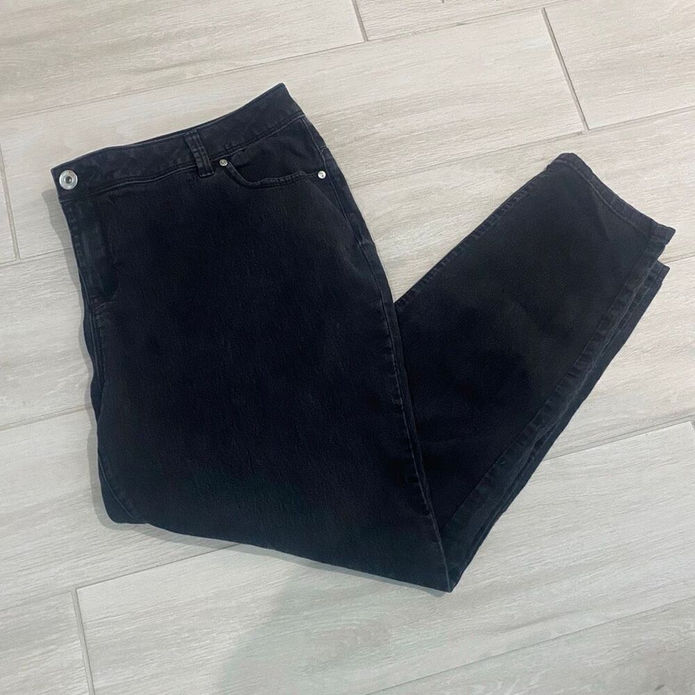 Denim & Co. Black Skinny Jeans Size 16